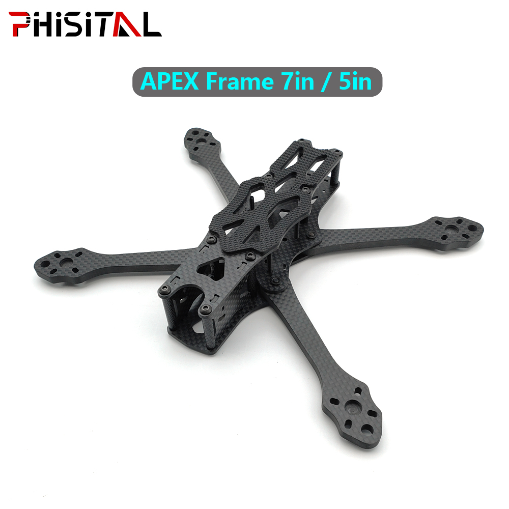 Drone Racing Frame - ชุดโครงควอดคอปเตอร์คาร์บอนไฟเบอร์ APEX ขนาด 7 นิ้ว/6 นิ้ว/5